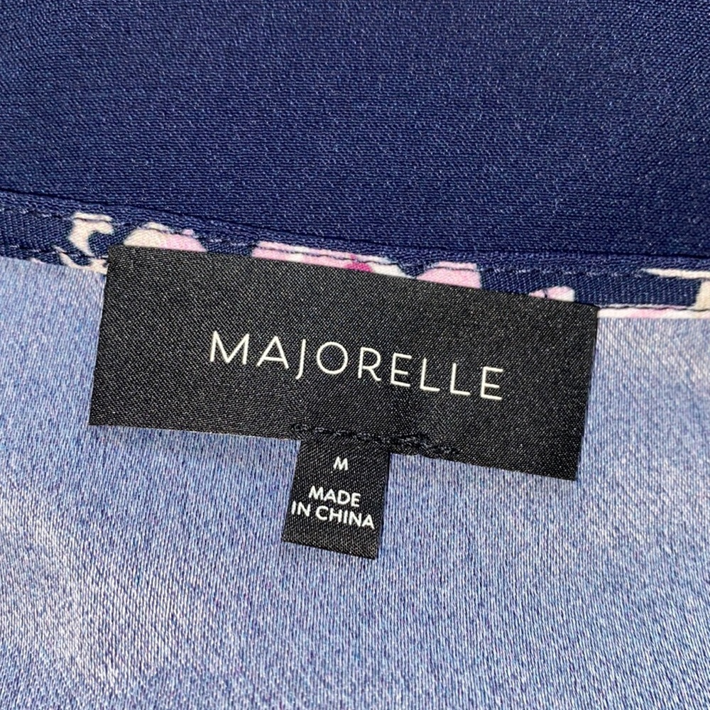 Majorelle Floral Tie-Front Crop Top - Picture 6 of 7